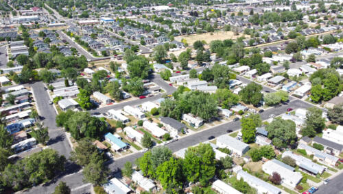 Rustic Acres Neighborhood Aerial